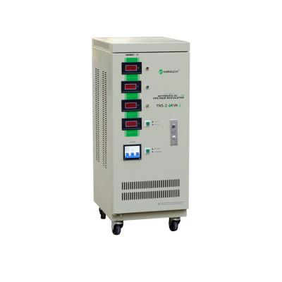 China To stabilize input voltage automatically MINGCH TNS-Z-6KVA customized high quality 9KVA 15KVA 30KVA 3 phase automatic voltage regulator for sale