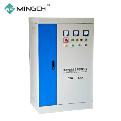 China To stabilize the input voltage 150KVA 200KVA AVR single phase AC voltage regulator automatic stabilizer 100KVA automatically MINGCH for sale