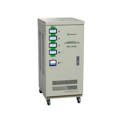 China To Stabilize Input Voltage Automatically MINGCH TNS-15KVA 30KVA 50KVA 3 Phase 400V AC AVR Automatic Voltage Regulator with LED Digital Display for sale