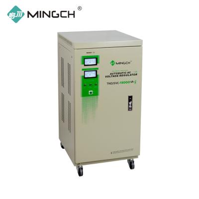 China To stabilize input voltage motor 240VAC single phase 10KVA 15KVA 12KW automatic voltage stabilizer servo regulator for diesel generator for sale