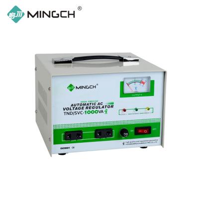 China To Stabilize Input Voltage Automatically MINGCH 220V Svc-1000Va High Quality Customized AC Voltage Regulators Automatic Stabilizers for sale