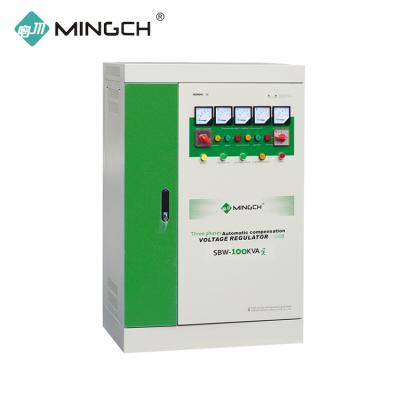 China Other MINGCH SBW Series 3 Phase 200Kva 180Kva 150Kva 100Kva AVR Automatic Voltage Regulator for sale