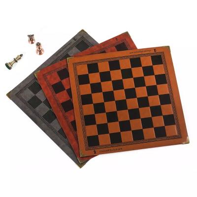 China New high end embossed leather chessboard LEATHER for sale