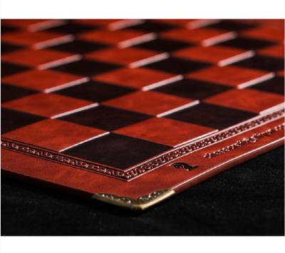 China 2021 LEATHER new high end embossed leather chess board for sale