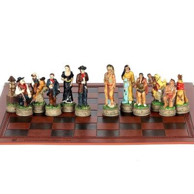 China Indian Theme Resin Chess Pieces for sale