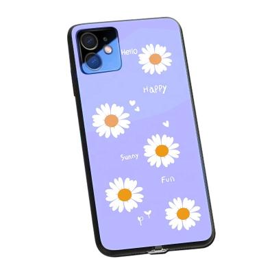 China Shockproof Daisies Flash Phone Cases 3D Effect Mix Color Cell Phone Cases For iphone 13 for sale