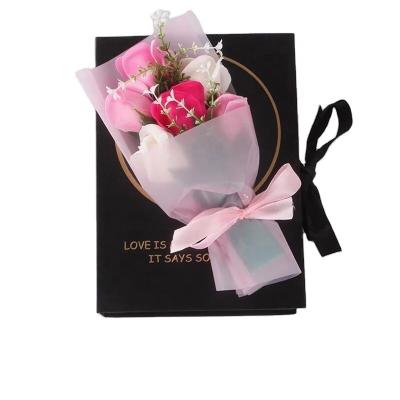 China Most Popular Product Decoration Rose Flower Gift Box Wholesale Soap Artificial Flowers for sale