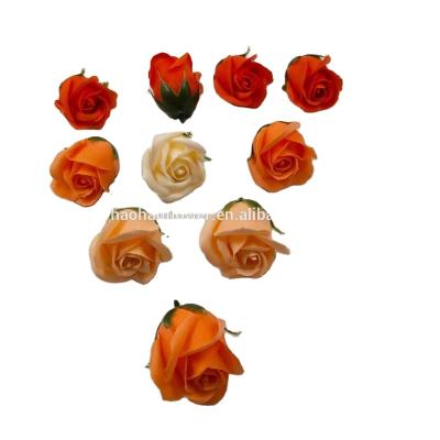 China 2022 Hot Selling 3 Layers Soap Rose Flower Heads Durable And Good Smell 50 Pcs Colorful Artificial Flowers for sale