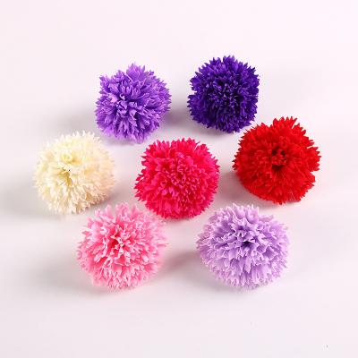 China Durable And Good Smell Soap Style Modern Artificial Colorful Carnation Flower Plastic Flower Heads for sale