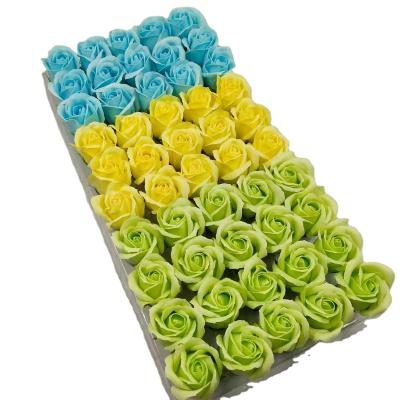 China Party.home Decor Hot Selling Soap Rose Artificial Flower DIY Head Bouquet Wedding Flowers for sale