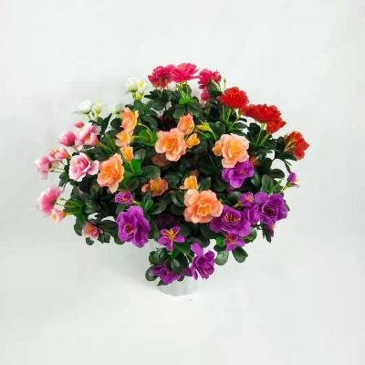 China 6 Durable Wholesale Artificial Rose Flower Brunch Flower Decoration Silk Plastic Flowers for sale