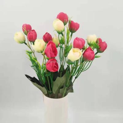 China Wholesale Natural Touch Silk Artificial Flower For Wedding Flower DIY Plastic Bouquet Flower for sale