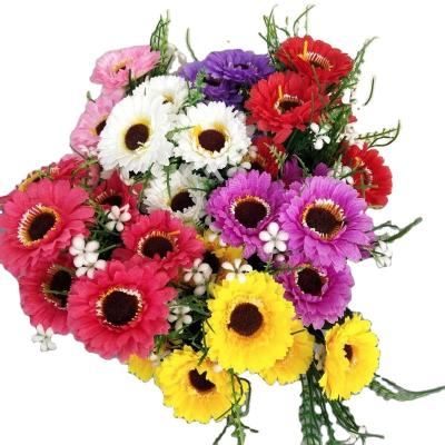 China Natural Touch Artificial Flower Decoration Gift Box Wholesale DIY Flower Silk Bouquet Flower for sale