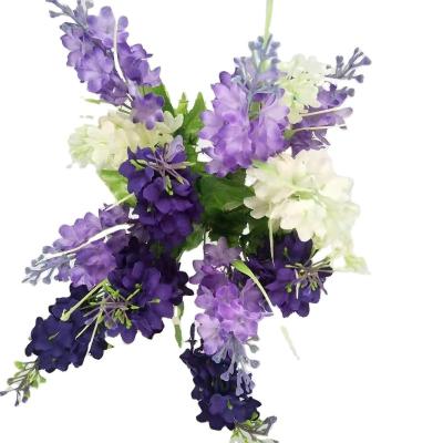 China Artificial Flower Natural Popular Bouquet Lavender Touch Decoration Plastic Flower for sale