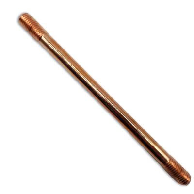 Cina copper earth rod spike with drilling head in vendita