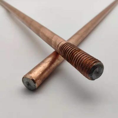 Chine China Factory 8*1500mm-0.125mm Copper Earth Rod Copper Clad Steel Ground Rod à vendre