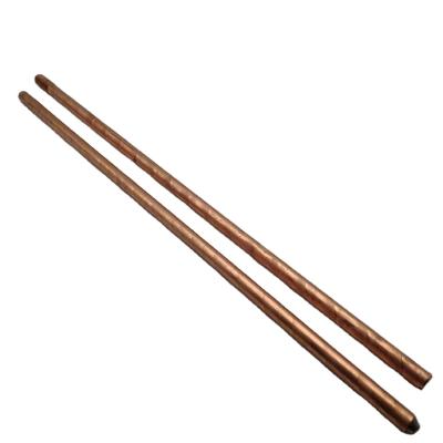 Cina Customized OEM 8*1500mm-0.125mm Copper Earth Rod Copper Clad Steel Ground Rod in vendita