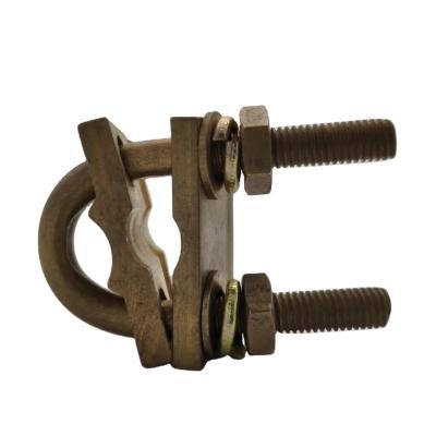 China U bolt ground rod clamp earth cable clamp earth rod connector for sale