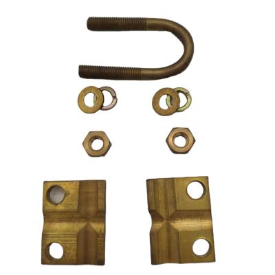 China copper aluminum Earth Rod Clamp  coated lightning protection ground cable system for sale