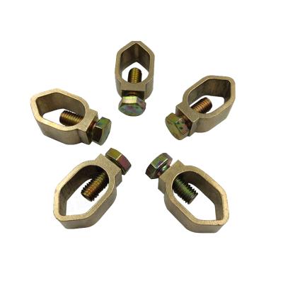 Китай earth rod type Earth Rod Clamp Metal Standard tin coated copper cable clamp продается