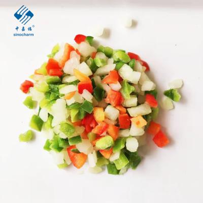 China FROZEN Flavor IQF Mixed Frozen Mixed Vegetables Pepper and Onion for sale