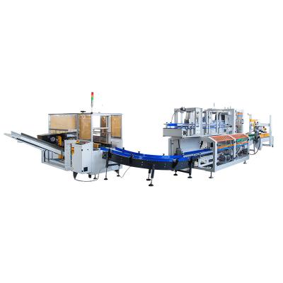 China Automatic CLOTHING Case Packer Carton Box Packing Machine For Packing Case for sale