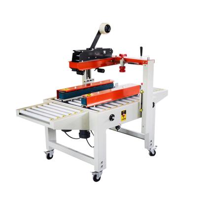 China Semi Automatic Food Adhesive Tape Cardboard Case Box Sealing Machine Sealer for sale