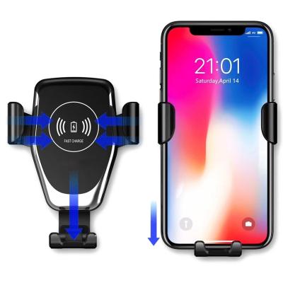 China Wholesale Fast Auto Wireless Phone Holder Car Mobile Phone Induction Qi Wireless Charger for sale