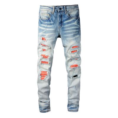 China QUICK DRY rts for 823 jeans men destroy men damage slim tapered skinny ripped skinny jeans for sale