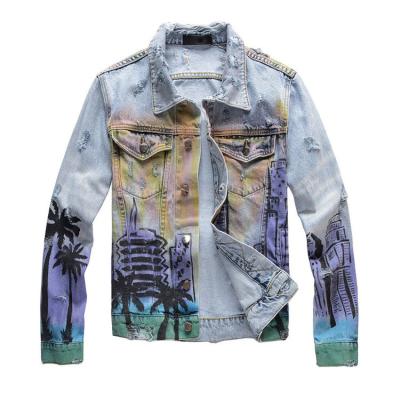 China QUICK DRY Rts 423 For Dropshipping Accept Customize 100% Cotton Street Breathable Casual Style Long Sleeve For Dropshipping Men Denim Jacket for sale