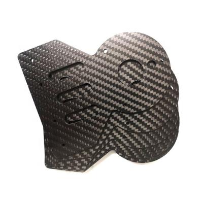 China High Quality Abrasion-Resistant CNC Cutting Carbon Fiber Spare Parts , Carbon Fiber Sheet Cutting Parts 3K Carbon Fiber Processing Parts for sale