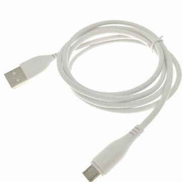 China White TPE USB Data Cable USB Charging Cable For Computer, Mobile Phone, Car, Tablet, Power Bank for sale