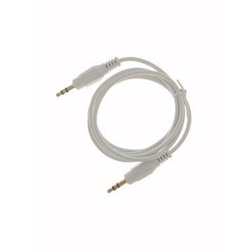 China White PVC External 3.5MM Aluminum Alloy Shell Male To Male Audio Cable More Durable Transmit Better Sound for sale