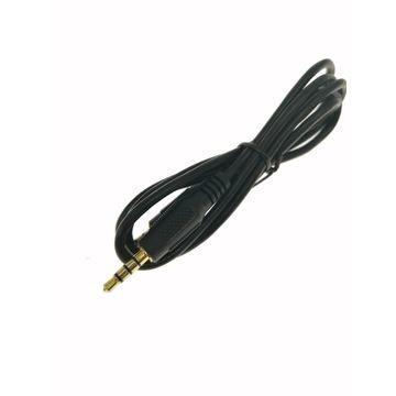 China Black PVC External 3.5MM Aluminum Alloy Shell Male To Male Audio Cable More Durable Transmit Better Sound for sale