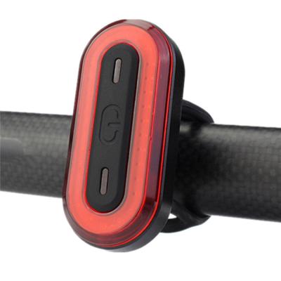 China ABS+Aluminum USB Safety Bicycle Cycling LED Rechargeable Waterproof Red Reflector Taillight Red Cycling Warning Rear Light for sale