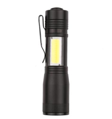 China Hot Zoom in / Zoom Pocket Mini Flashlight XPE +COB LED Torch Penlight AA / 14500 4 Modes for sale