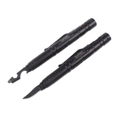 China Aluminum Knife Outdoor Self Defense Tactical Pen with LED and Glass Breaker for sale