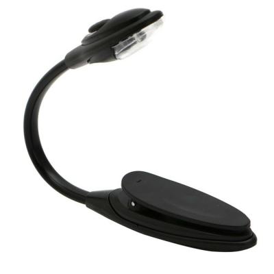 China Mini Clip On Book Light Portable LED Flexible Light Reading Lamp Bright White Travel Light for sale