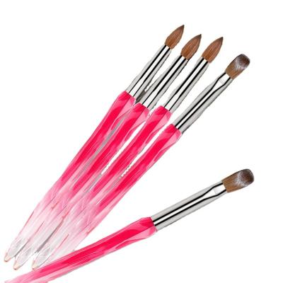 China New NAIL spring design one stroke brush gradient handle gel sweep neon color brush set for nail for sale