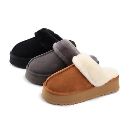 China Fashion Trend Snow boots for women Winter thick soles cotton Plush Shoes Female Bow Knot Waterproof Girrls Flat Shoes for sale