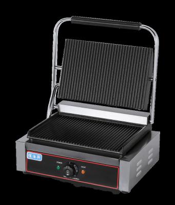 China Hotel Commercial Electric Panini Sandwich Maker Press Toaster Single Head Touch Grill Machine For Sale for sale