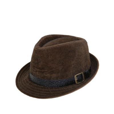 China High Quality Factory Wholesale English Style Jazz Hat Imitation Crocodile Leather Top Hat Decorative Round Hat for sale