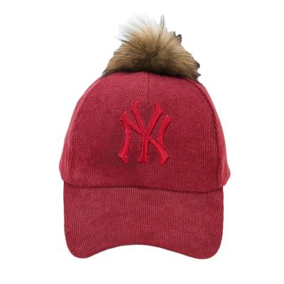 China Fashion high quality Korean version casual wicking hat COMMON hot selling baseball ball fluffy hat for sale