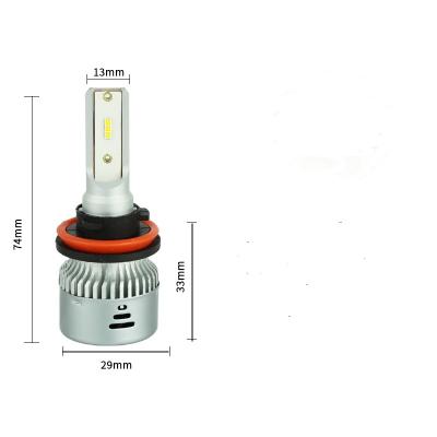 China Led headlight bulb for wholesale cars LED CSP 1860 chip LED head light with fan H1 H3 H7 H11 H13 9005 9006 9007 9004 led headlight bulbs for sale