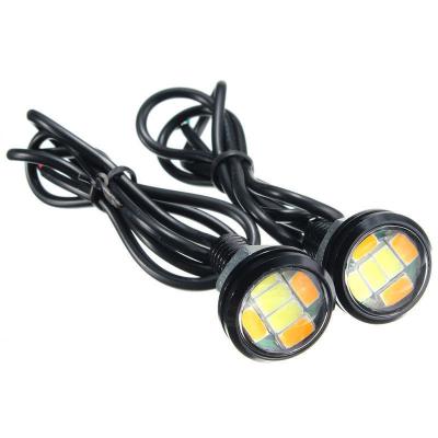 China DRL Beacon Lights Bolt On Black Xenon 10W High Power 23mm LED Eagle Eye Spot DRL Red Yellow Beacon Lights for sale