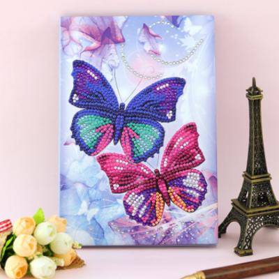 China New Classic/Postmodern Hotsale 50 Pages Special Shaped Diy Diamond Painting Notebook Flower Rose Diamond Embroidery Cross Stitch Diary Book for sale