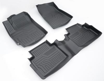 China anti-flaming anti-slip waterproof custom fitted 3D strip luxury car floor mats for KIA Soul for sale