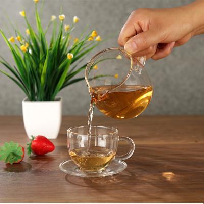 China Sustainable Wholesale High Quality Borosilicate Glass Coffee Tea Cup Set With Cover for sale