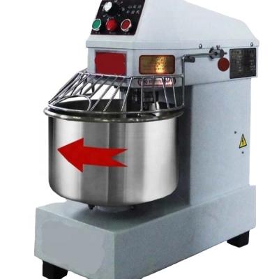 China 50L Snack Factory Selling Double Speed ​​Double Action Stainless Steel Spiral Dough Mixer For Cake Piece Dough Mixer for sale