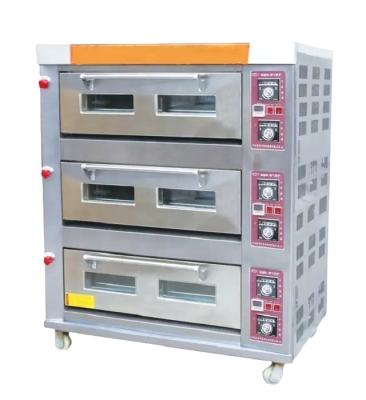 China Commercial Gas Oven 9 Tray Gas Oven Bakery Oven Price Selling Gas for sale